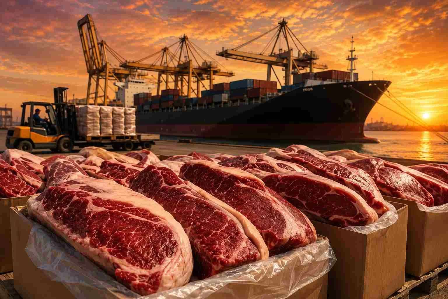 exportacion-carne-argentina-puerto-atardecer-ruralnet